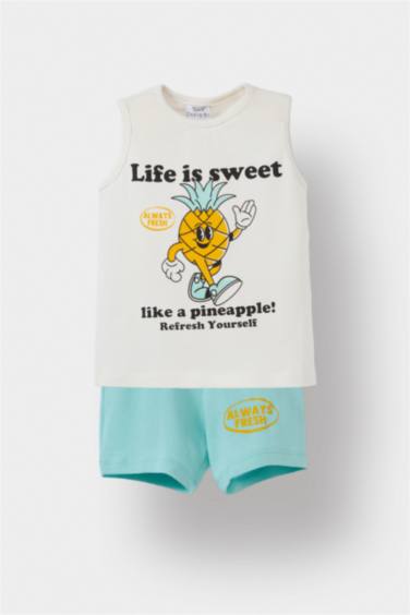 Boy Baby Fruit Patterned 2 Piece Set