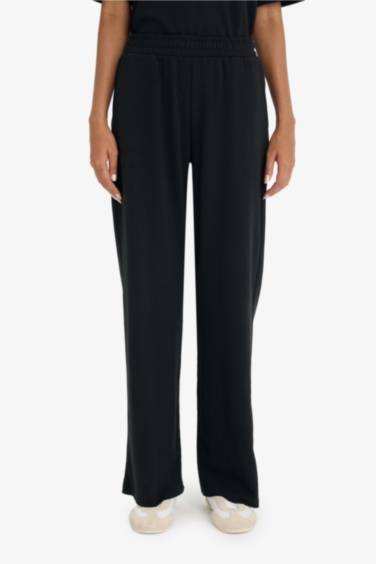 Wide Leg Basic Trousers