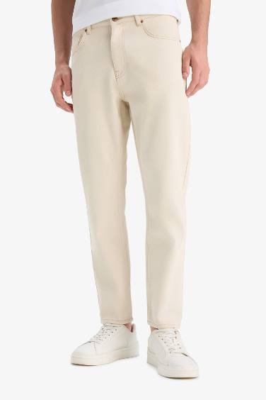 %100 Pamuk 90's Slim Fit Dar Kalıp Yüksek Bel Dar Paça Jean Pantolon