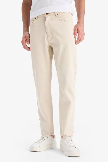 %100 Pamuk 90's Slim Fit Dar Kalıp Yüksek Bel Dar Paça Jean Pantolon