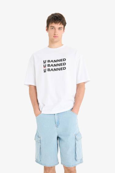 برمودا قطن جينز كارجو فيت