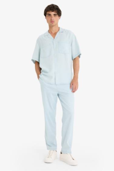 Relax Fit Short Sleeve Cotton Shirt