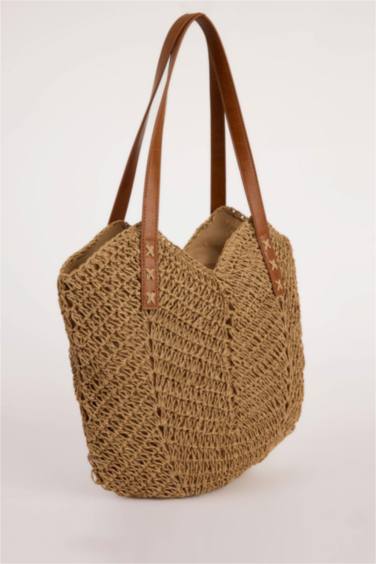 Woman Straw Shoulder Bag