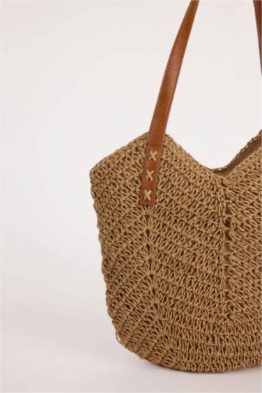 Woman Straw Shoulder Bag
