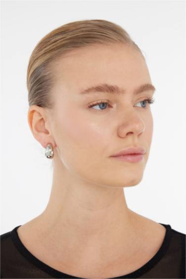 Woman 2 Piece Silver Earrings