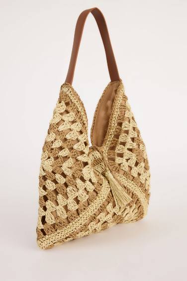 Woman Straw Shoulder Bag