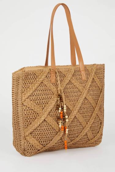 Woman Straw Shoulder Bag