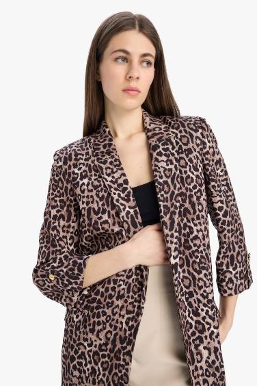 Loose Fit Jacket Collar Blazer