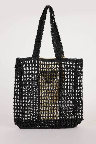 Sac d’épaule en paille pour femme