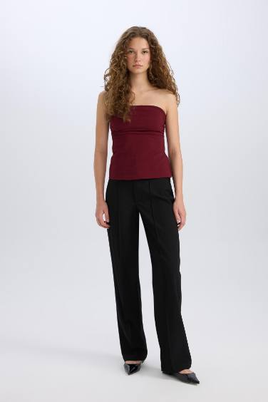 Wide Leg Normal Waist Classic Trousers