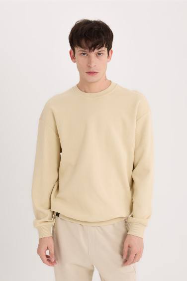 Boxy Fit Long Sleeve Sweatshirt