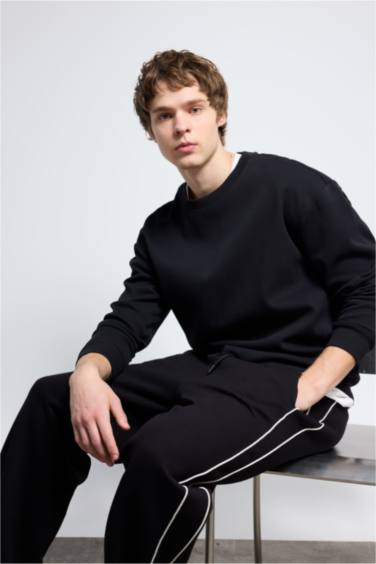 Sweatshirt Boxy à col rond