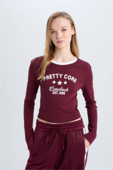 Slim Fit Ribana Long Sleeve T-Shirt