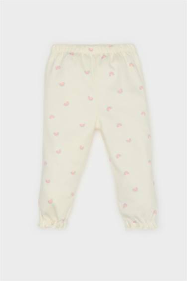 Baby Girl Rainbow Printed Top Bottom 2 Piece Pajama Set