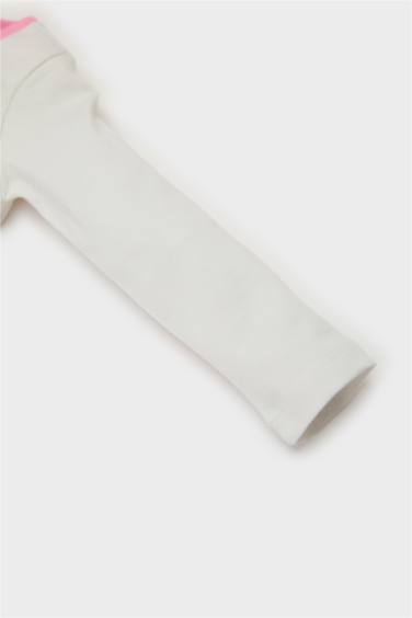 Baby Girl Star Patterned Cotton 2 Piece Pajama Set