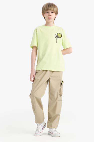 Boy Jogger Leg Parachute Cargo Pants