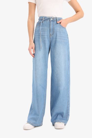 Wide Leg Wide Leg Soft Jeans Trousers