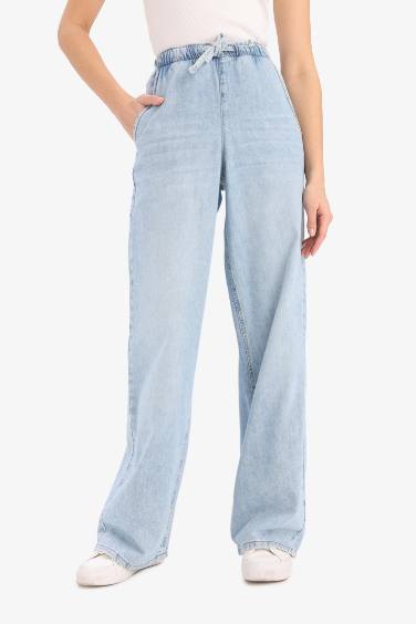 Wide Leg High Waist Long Soft Jeans