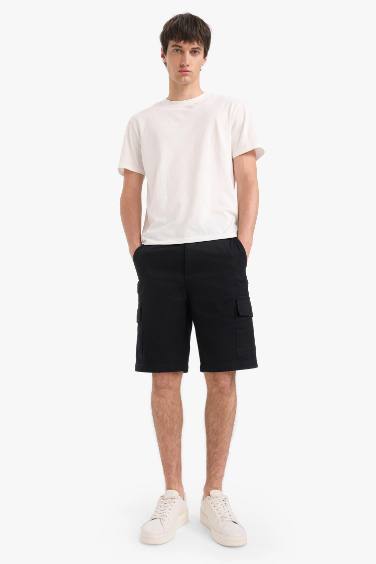 شورت برمودا قطن بجيب كارجو