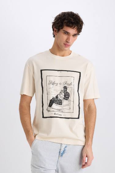 Boxy Fit Crew Neck Short Sleeve T-Shirt