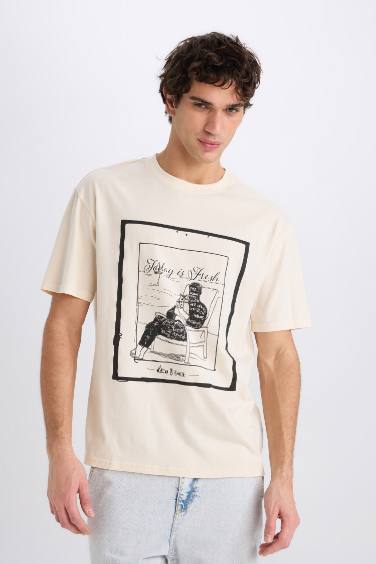 Boxy Fit Crew Neck Short Sleeve T-Shirt