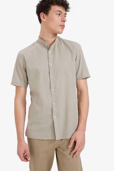 Regular Fit Cotton Summer Short Sleeve Shirt