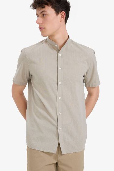 Regular Fit Cotton Summer Short Sleeve Shirt