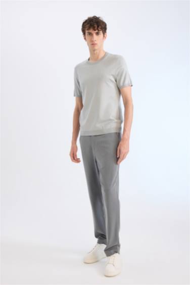 дөңгелек жаға трикотаж Футболка