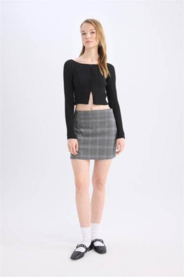 Mini Jupe Taille haute à motifs