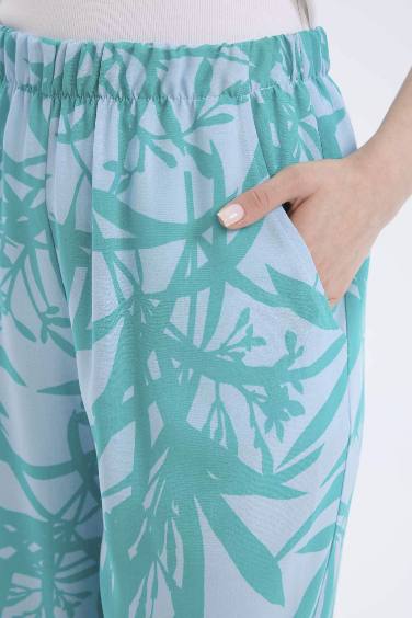 بنطرون كاجوال فيسكوز برجل واسع وايد ليج