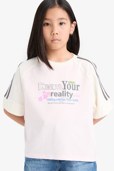Girl Relax Fit Crew Neck T-Shirt