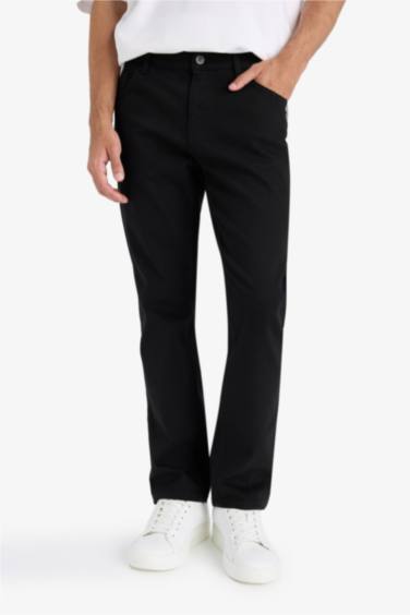 Sergio Regular Fit Normal Kalıp Normal Bel Boru Paça Siyah Jean Pantolon