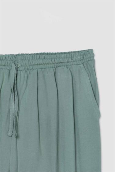 Jogger Fit Regular Waist Ankle Length Viscose Trousers