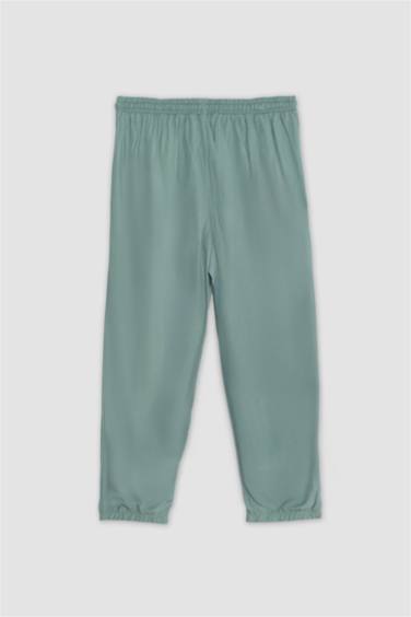 Jogger Fit Regular Waist Ankle Length Viscose Trousers