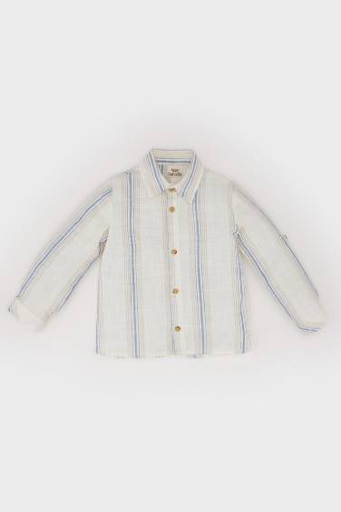 Baby Boy Striped Long Sleeve Shirt