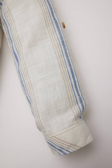 قميص مخطط بيبي اولادي قصة عادية