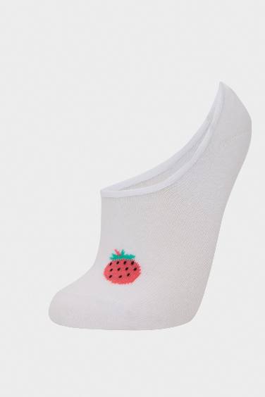 جوارب نسائي فلات قطن - 3 قطع