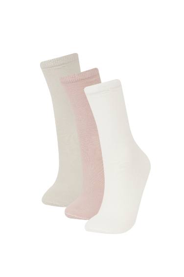 Woman 3 Piece Cotton Long Socks