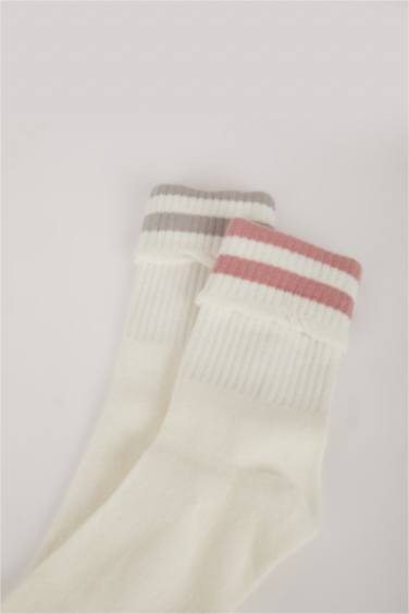 Женские 2 пары хлопковых длинных носков