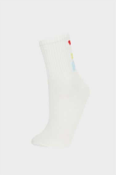 Женские удобные длинные хлопковые носки с эластичной резинкой, набор из 3