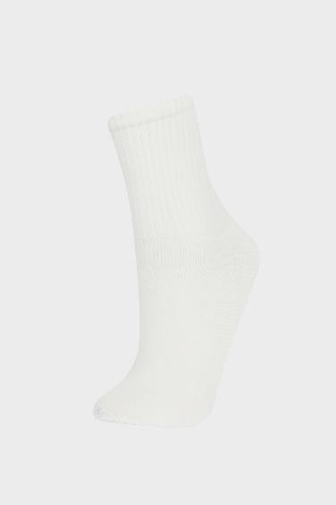 Женские удобные длинные хлопковые носки с эластичной резинкой, набор из 3