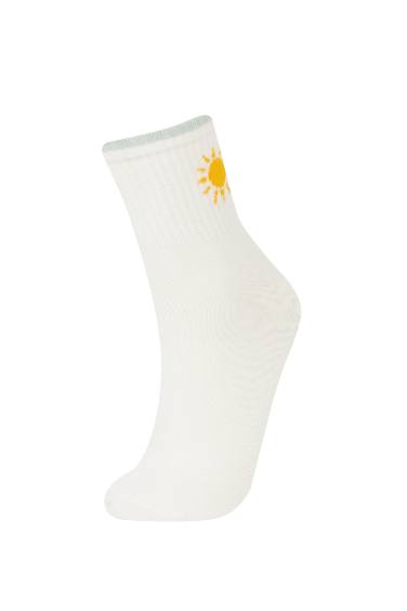 جوارب قصيرة قطن نسائي - 5 قطع