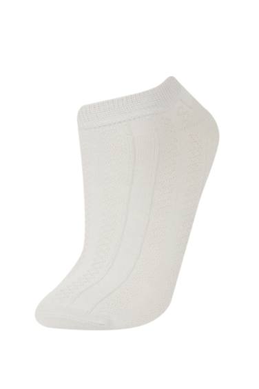 جوارب قصيرة نسائية من قطن - 5 قطع