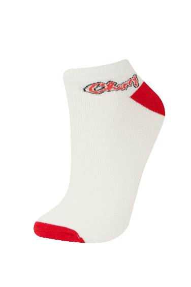 Kadın 3'lü Pamuklu Patik Çorap