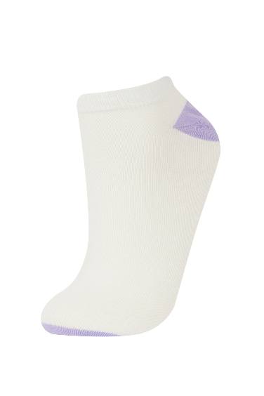 Kadın 5'li Pamuklu Patik Çorap