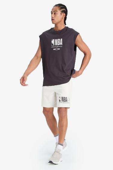 DeFactoFit NBA Wordmark Standard Fit Shorts