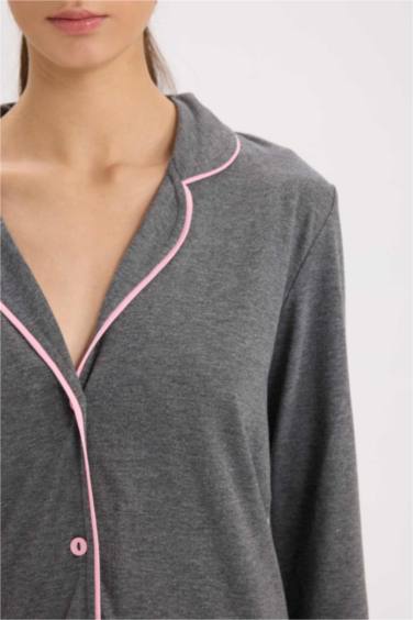 Pijama Takımı Regular Fit Uzun Kollu Üst Uzun Alt