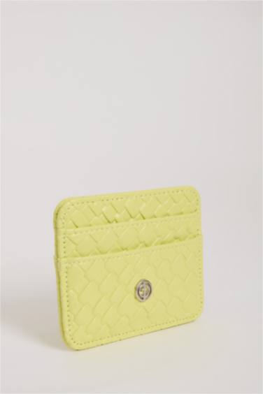 محفظة بطاقات نسائي جلد صناعي