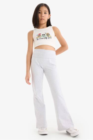 سروال ضيق برجل واسع للبنات