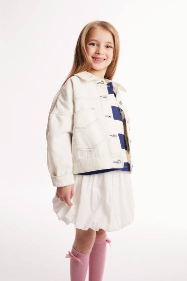 Girl Poplin Balloon Fit Skirt
